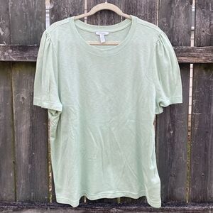 ‎Daily Ritual Green Puff Sleeve stop | 2X
